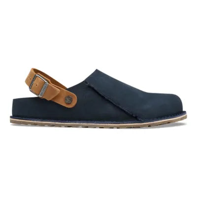 Birkenstock Women's Lutry Premium Suede Suede Leather- New Navy/Cognac