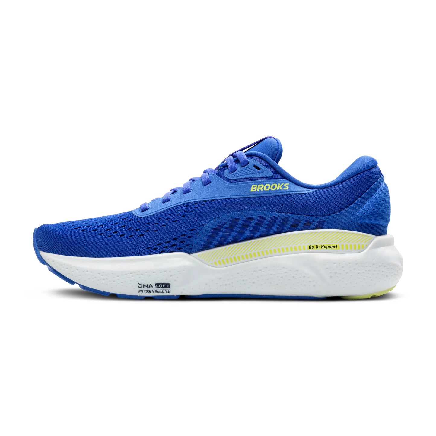 Brooks Men's Adrenaline GTS 24 Running Shoes - Cobalt/Neo Yellow/Peacoat