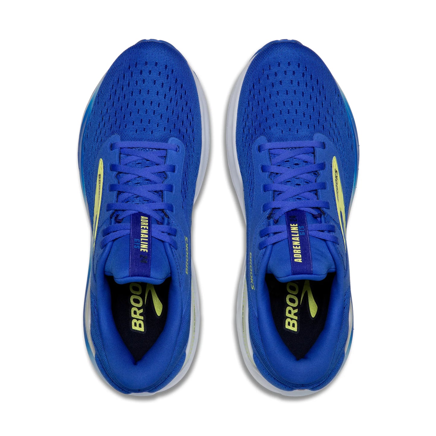 Brooks Men's Adrenaline GTS 24 Running Shoes - Cobalt/Neo Yellow/Peacoat