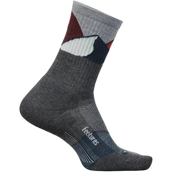 Feetures Elite Trail Max Cushion Mini Crew - Gray Summit