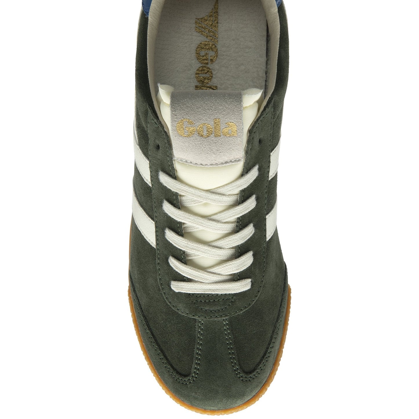 Gola Classics Men's Elan Sneakers - Dark Khaki/Off White/Sapphire