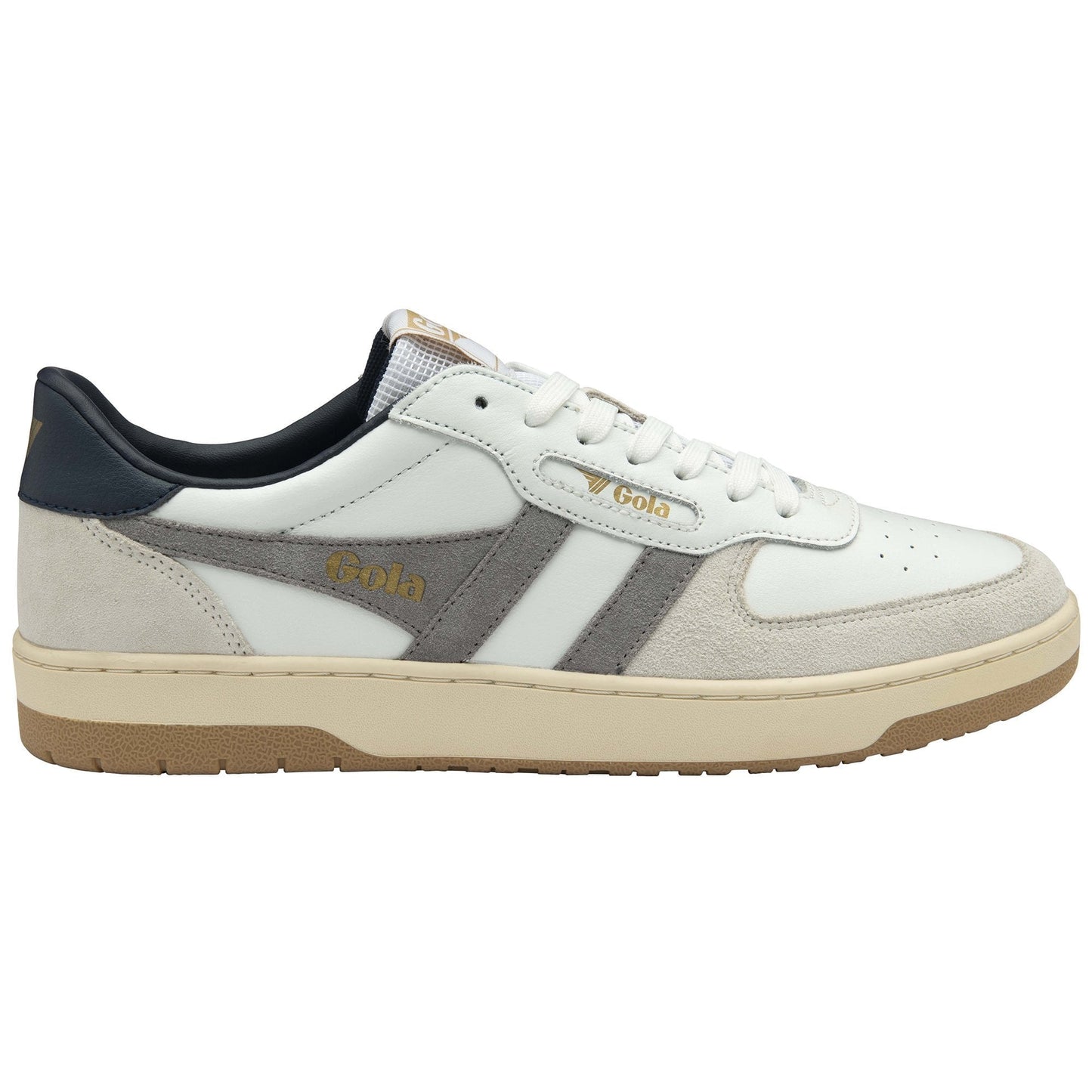 Gola Classics Men's Hawk Sneakers - White/Cement/Navy