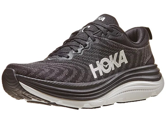 HOKA Women's Gaviota 5 Everyday Running Sneaker - Black/White