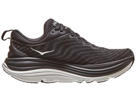 HOKA Women's Gaviota 5 Everyday Running Sneaker - Black/White