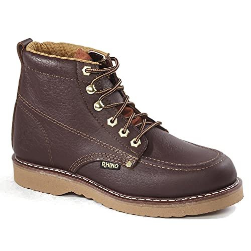 Rhino 62M28 Men's 6 inch Moc Toe Leather Work Boot