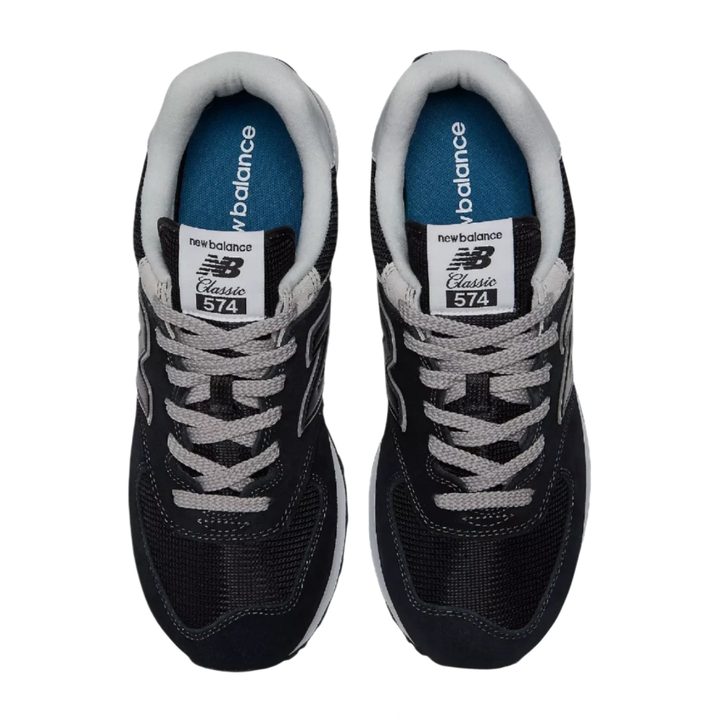 New Balance Men's 574 Core Sneaker - Black/White