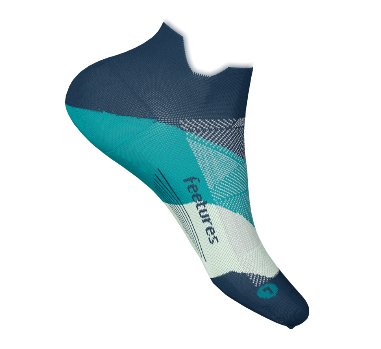 Feetures Unisex Elite Ultra No Show Tab Sock - Nitro Navy