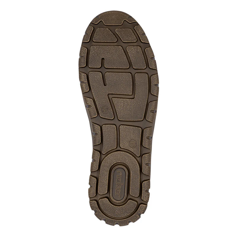 Rieker Women's Sweater Cuff Waterproof Boots - Basalt/Orange Multicolor