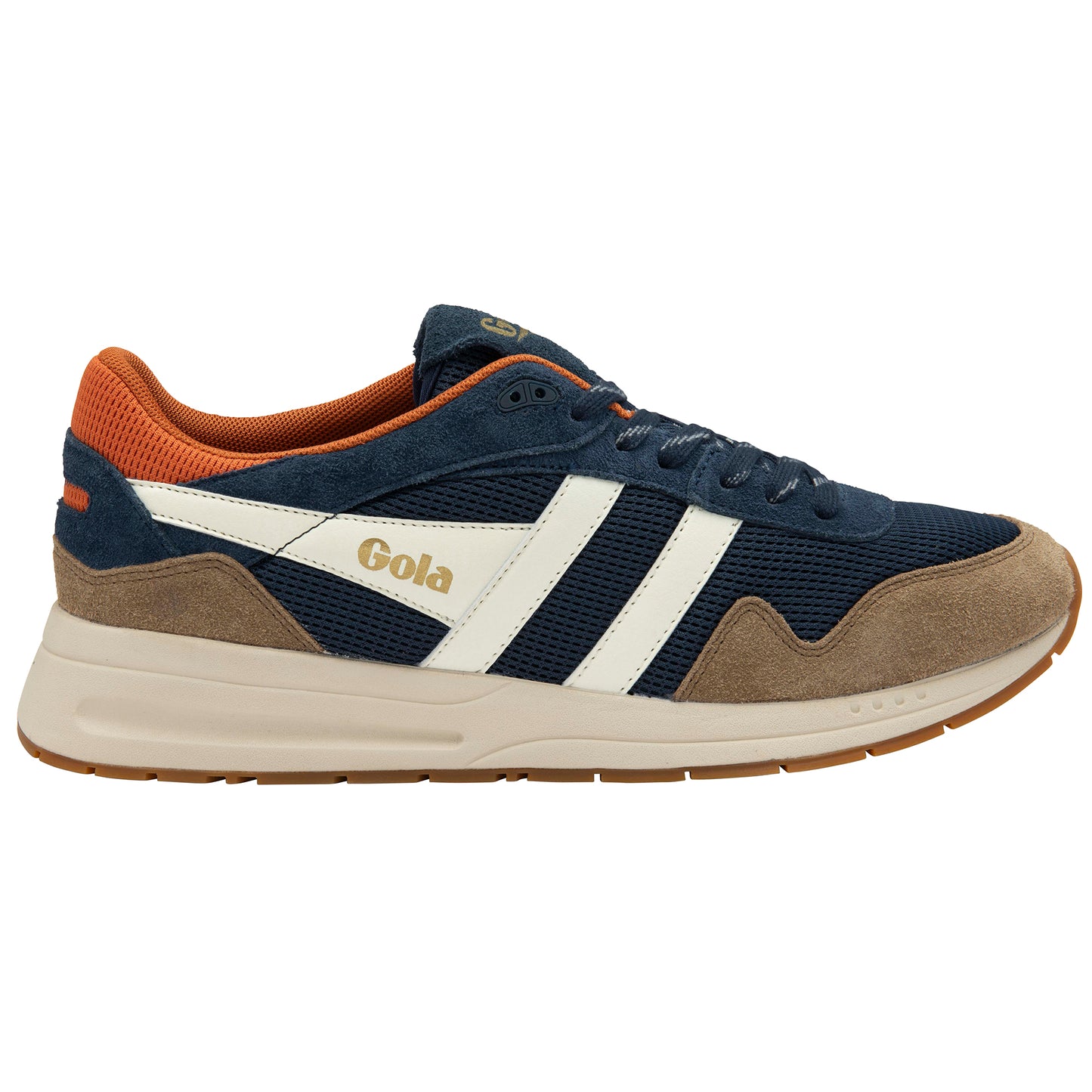 Gola Classics Men's Delta Sneakers - Navy/Tobacco/Off White