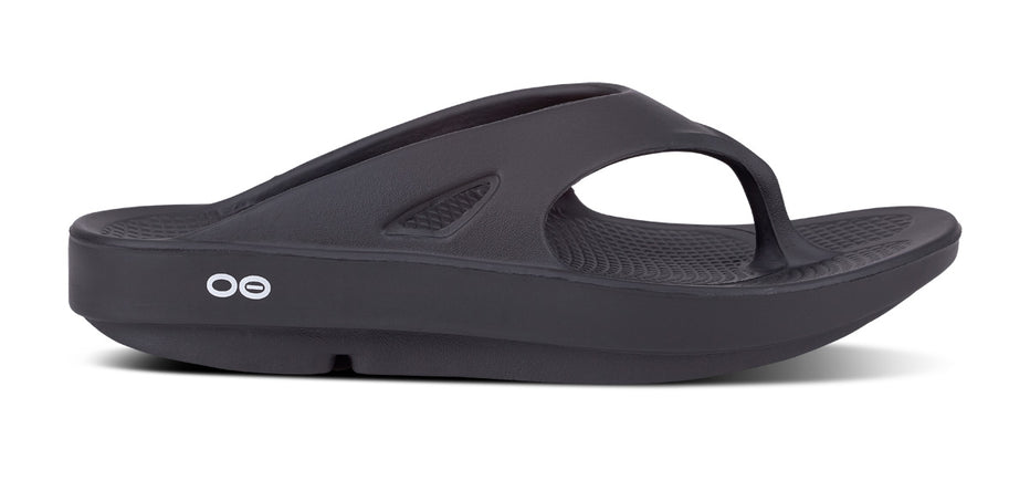 Oofos Unisex OOriginal Thong Sandal Black