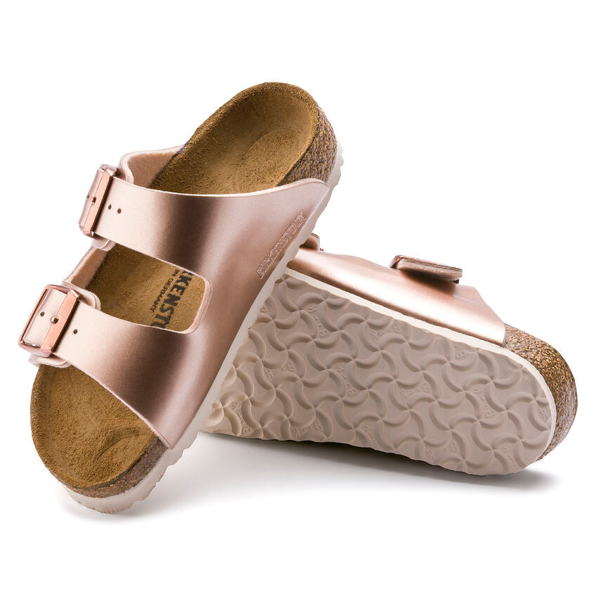Birkenstock Kids' Arizona Kids Birko-Flor (Size 34 Only) - Electric Metallic Copper