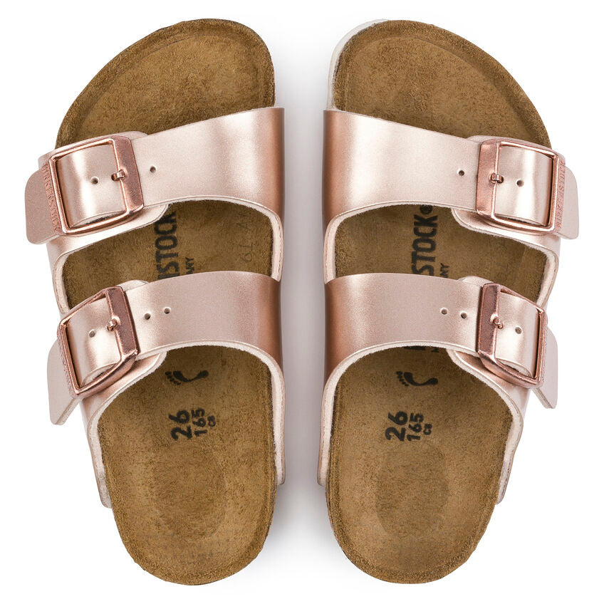 Birkenstock Kids' Arizona Kids Birko-Flor (Size 34 Only) - Electric Metallic Copper