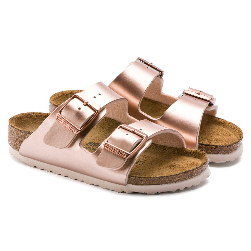 Birkenstock Kids' Arizona Kids Birko-Flor (Size 34 Only) - Electric Metallic Copper