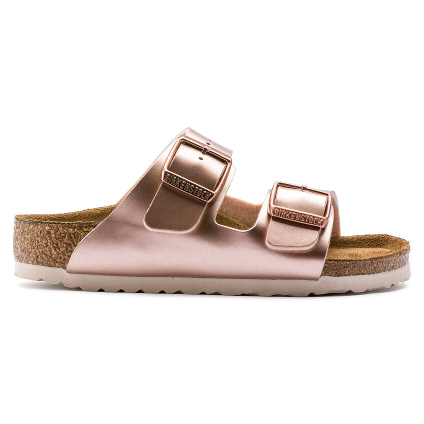Birkenstock Kids' Arizona Kids Birko-Flor (Size 34 Only) - Electric Metallic Copper