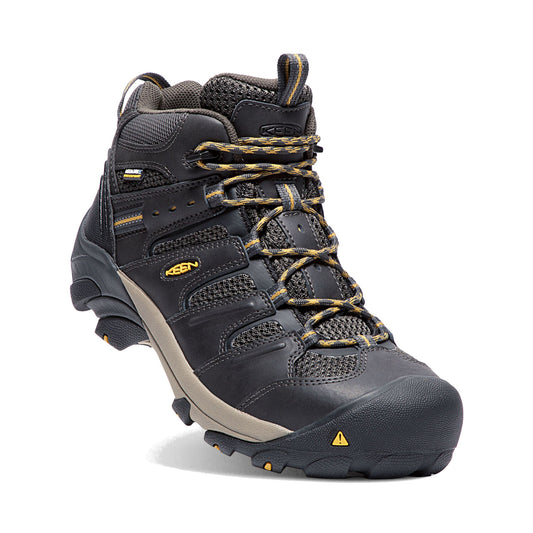 Keen Utility Men's Lansing Steel Toe Waterproof Boots - Raven/ Tawny Olive