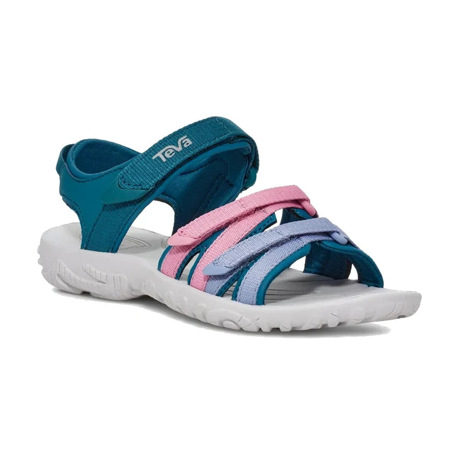 Teva Youth Tirra (Sizes Big Kids' 4 - 7) - Blue Coral Multi