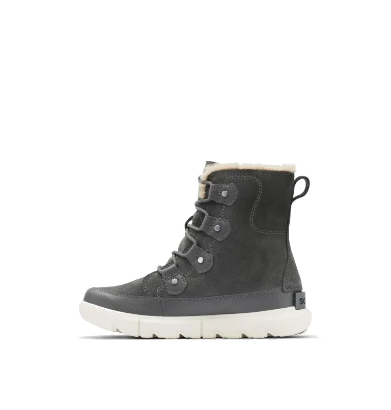 Sorel Women's Explorer II Joan Faux Fur Waterproof Boot - Grill/Fawn
