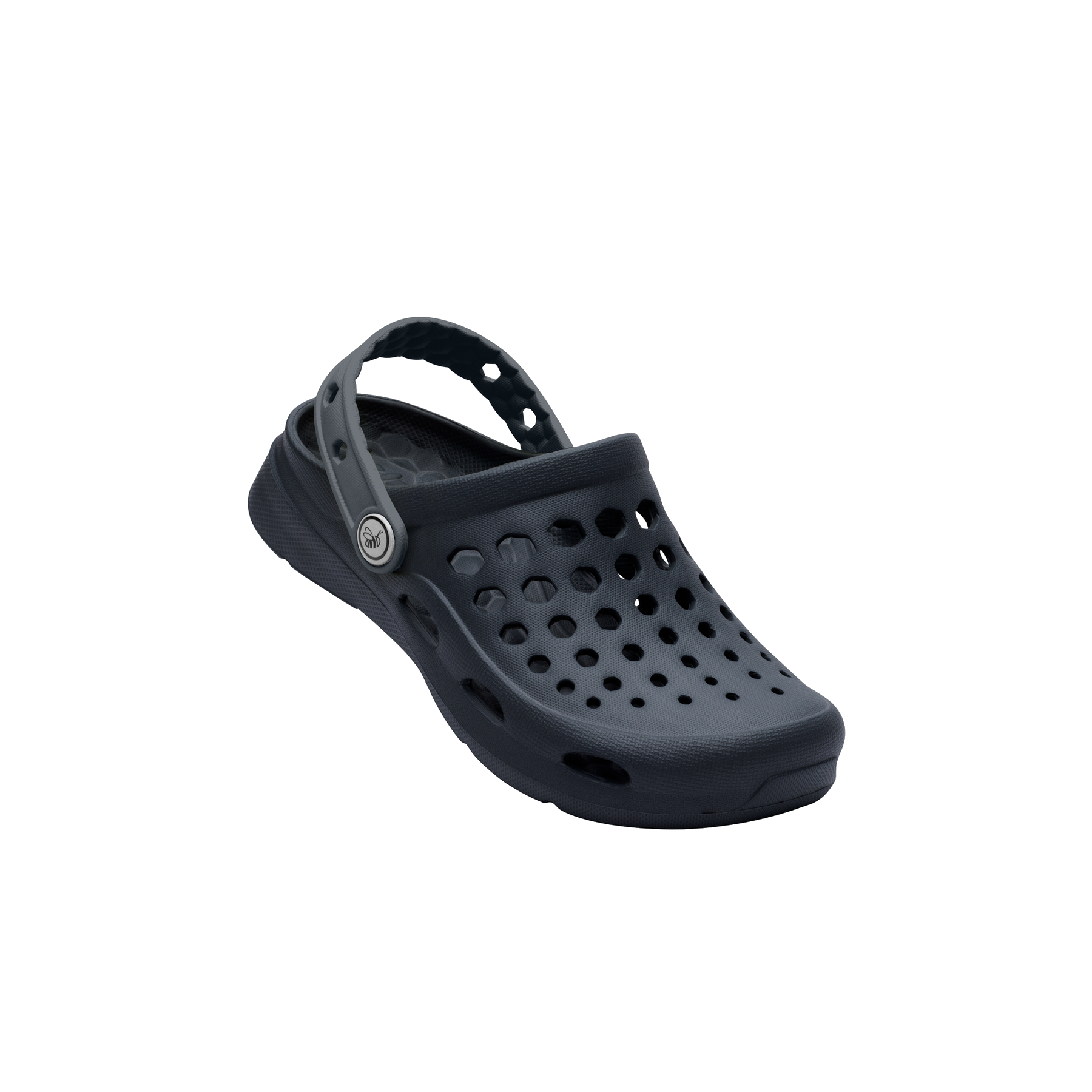 Plain 2024 black crocs