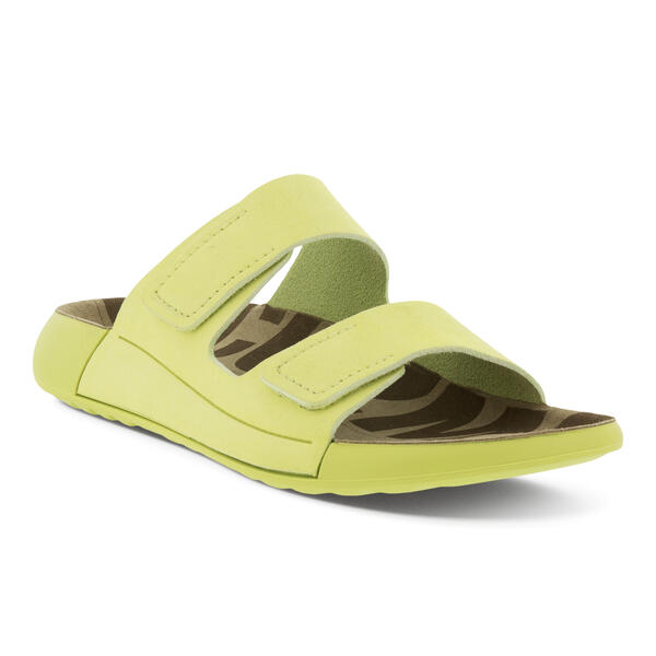 Ecco Women's 2nd Cozmo Two Band Slide - Sunny Lime