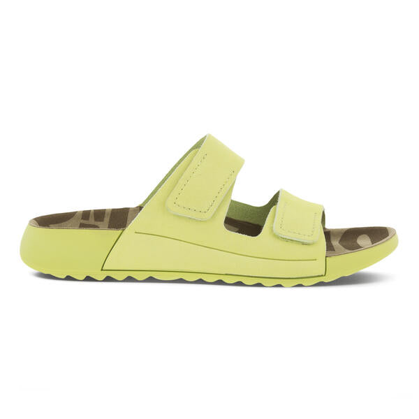 Ecco Women's 2nd Cozmo Two Band Slide - Sunny Lime