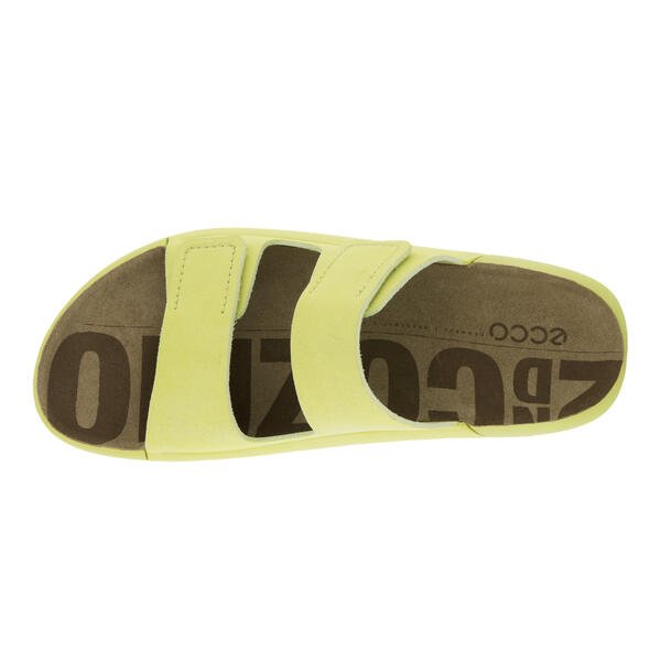 Ecco Women's 2nd Cozmo Two Band Slide - Sunny Lime