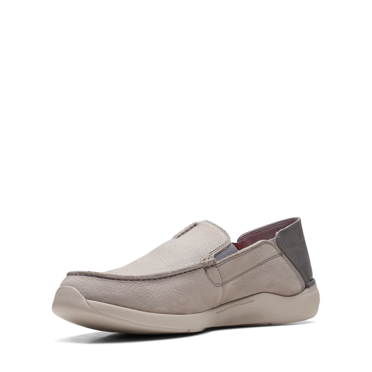 Clarks Men's Gorwin Step - Light Grey Nubuck