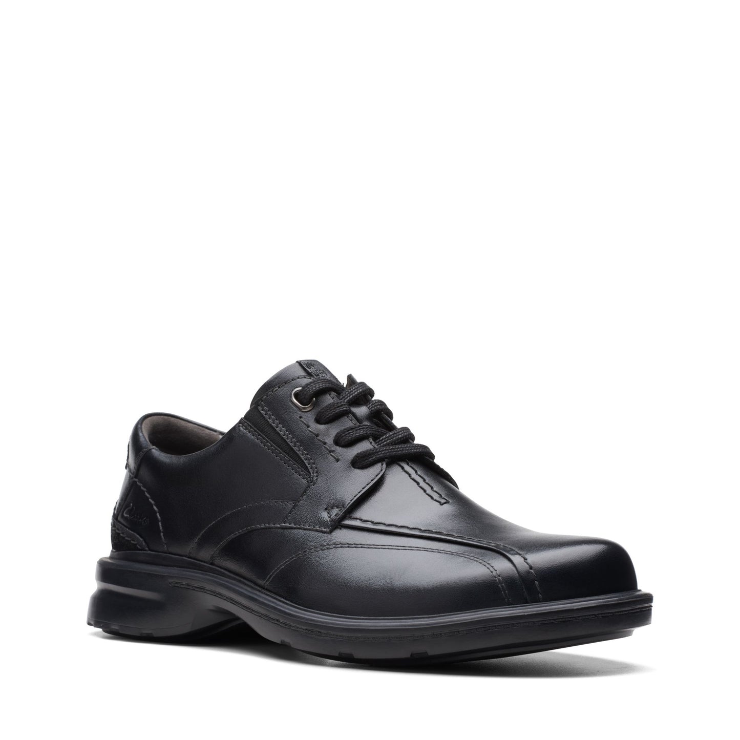 Clarks Men's Gessler Lace - Black Leather