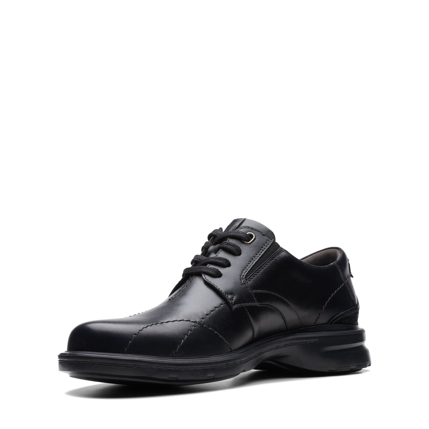 Clarks Men's Gessler Lace - Black Leather