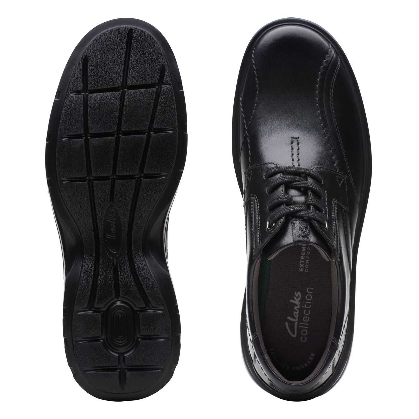 Clarks Men's Gessler Lace - Black Leather