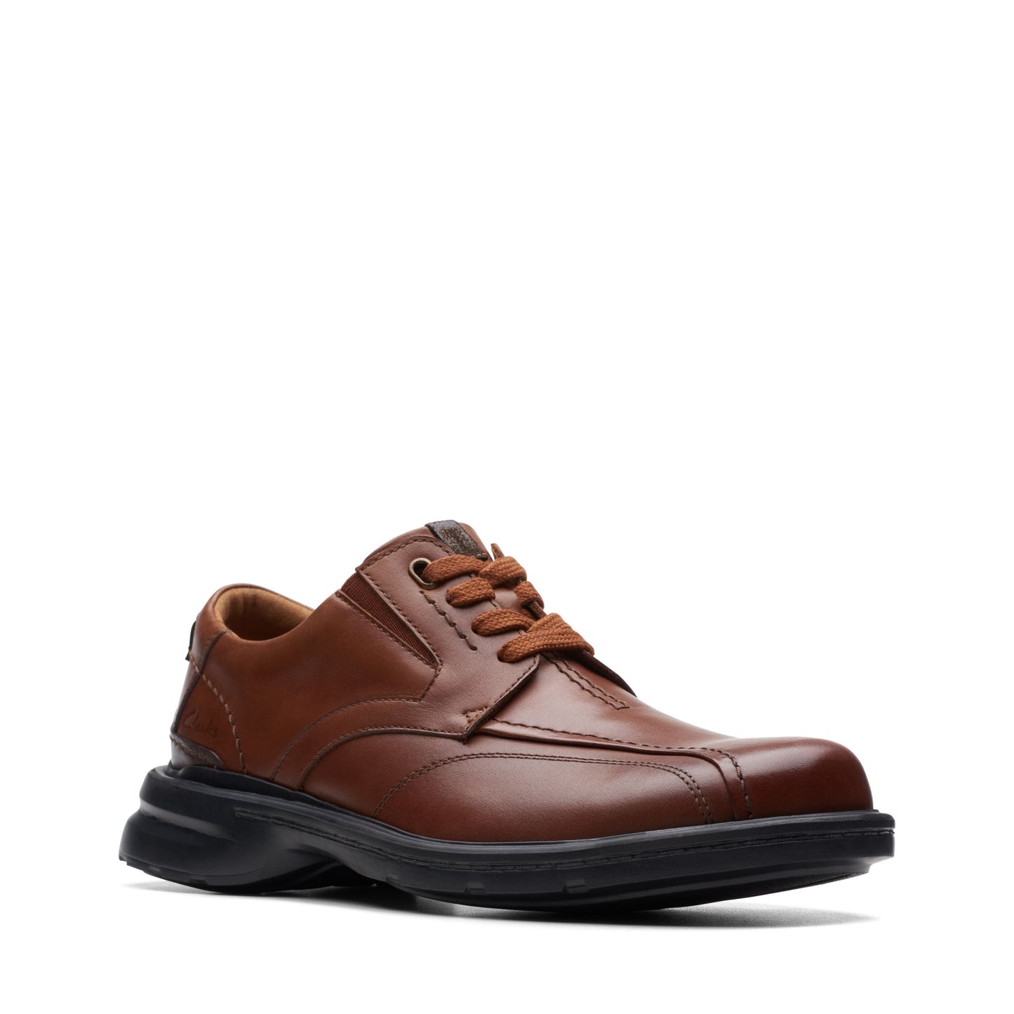Clarks Men's Gessler Lace - Dark Tan Leather