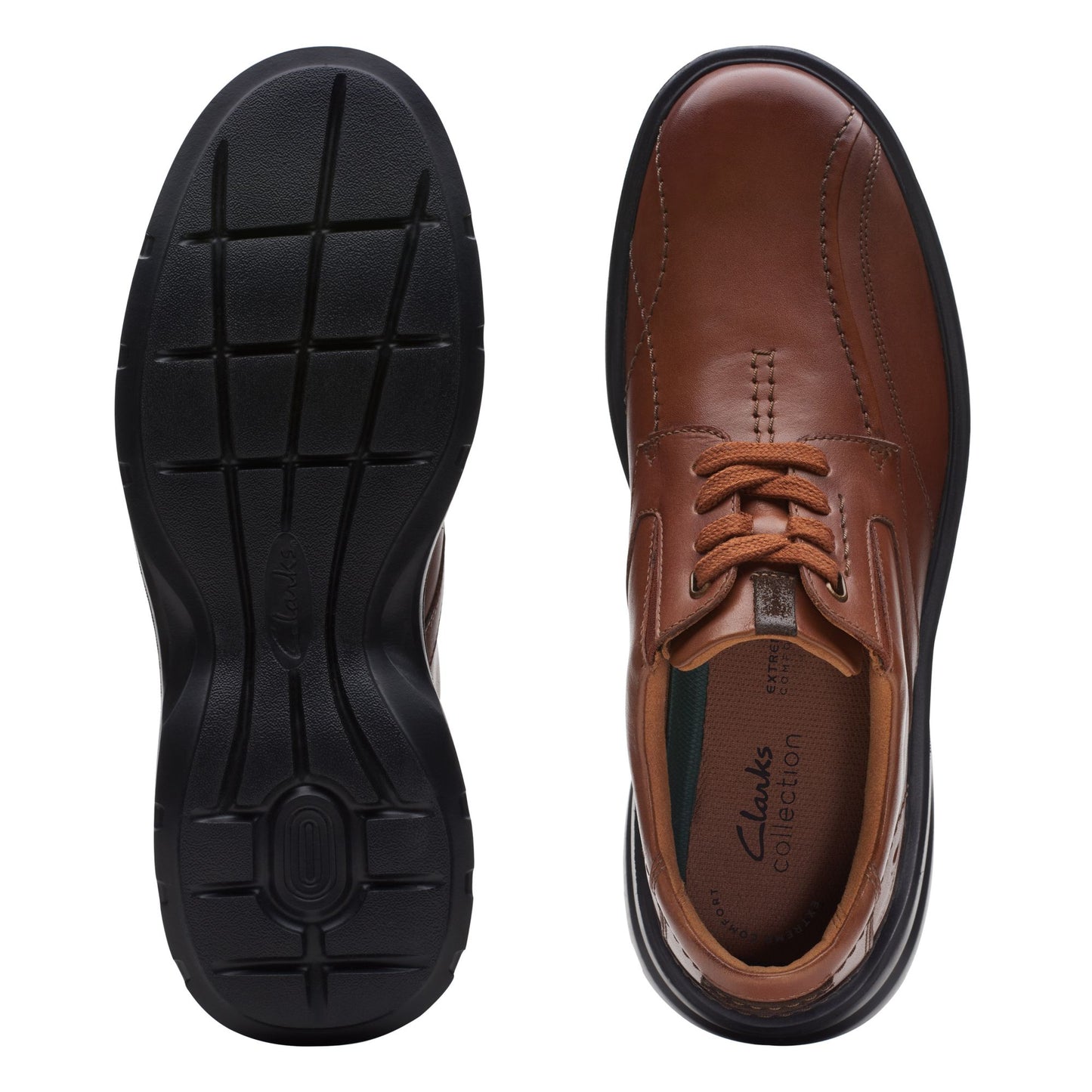 Clarks Men's Gessler Lace - Dark Tan Leather