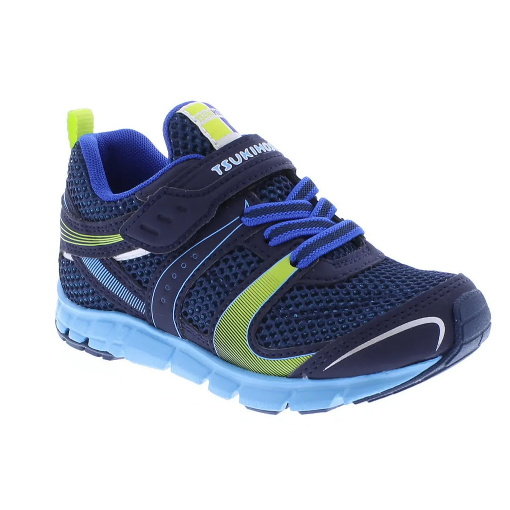 Tsukihoshi Kids' VELOCITY Shoes (Sizes 7 3.5) Navy/Sky Alamo Shoes