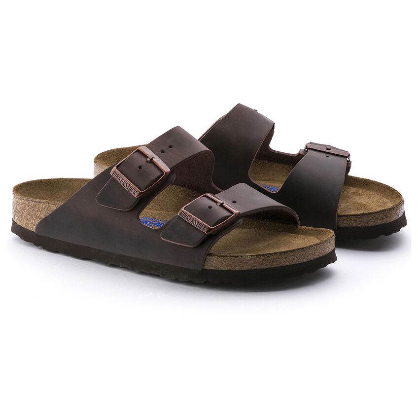 Birkenstock Unisex Arizona Soft Footbed Habana Oiled Leather