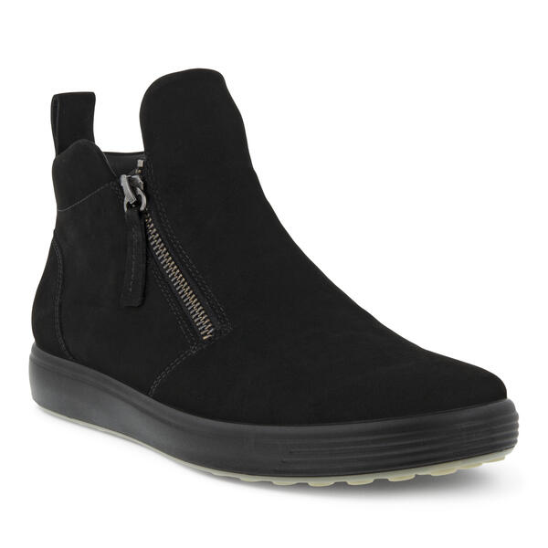 Ecco Women's Soft 7 Zip Bootie - Black