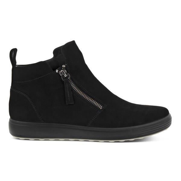 Ecco Women's Soft 7 Zip Bootie - Black