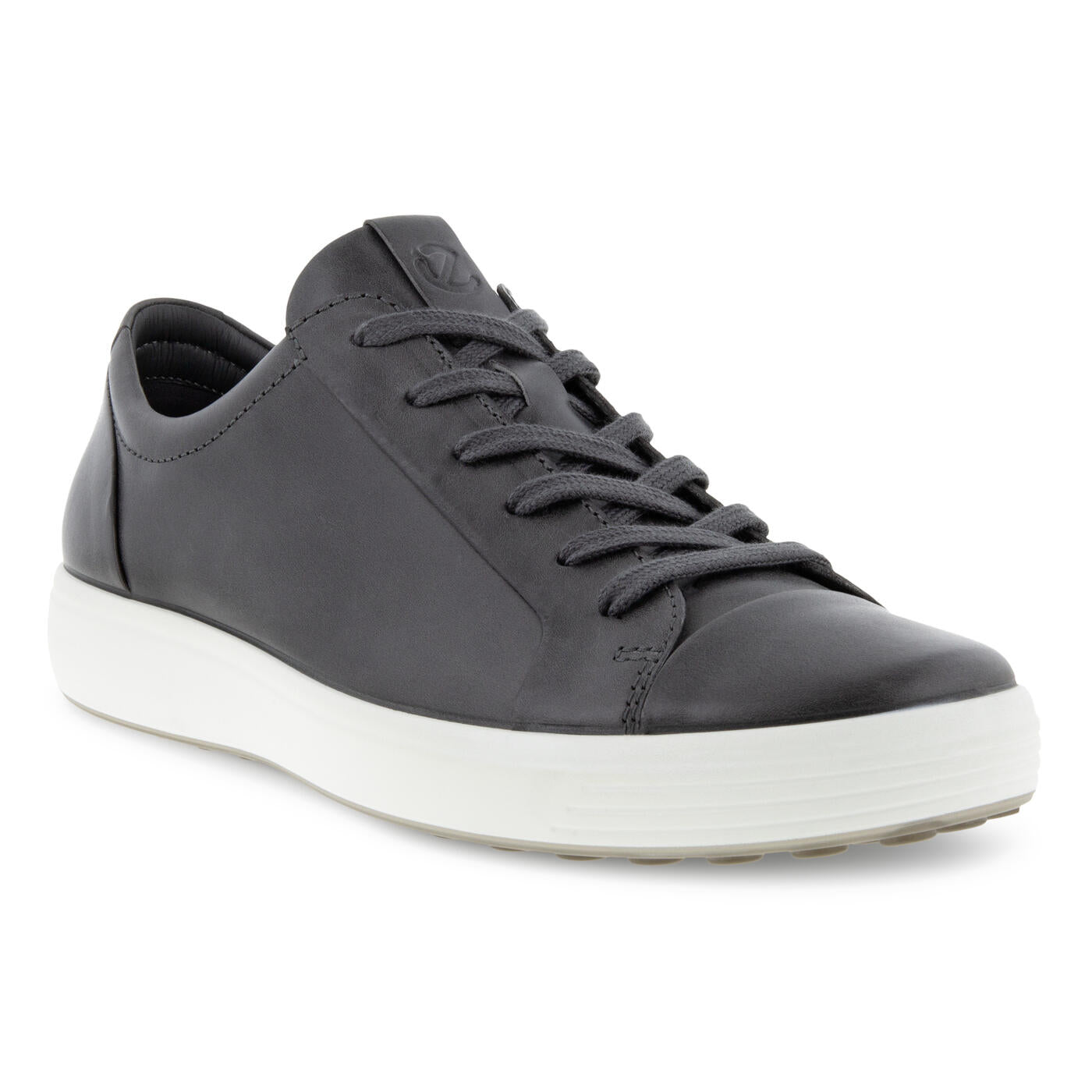 3/4 view ECCO Men's Soft 7 City Sneaker - Titanium