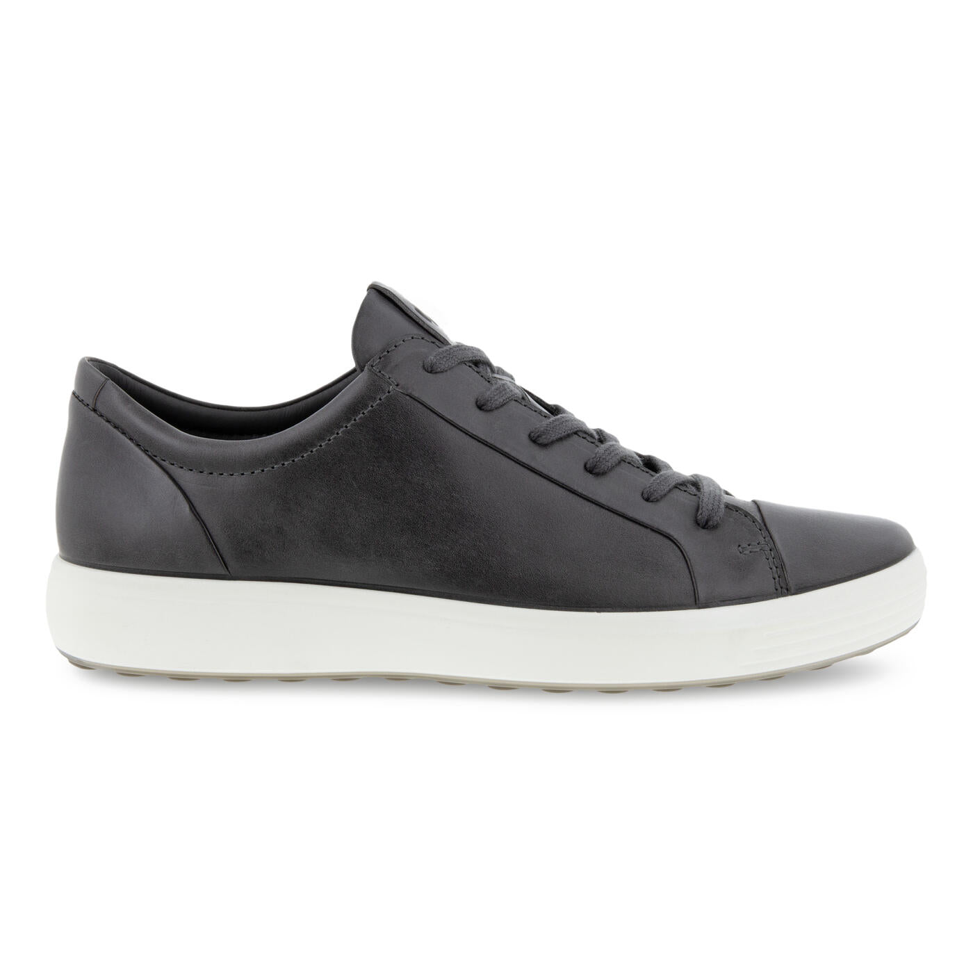 side view of shoe ECCO Men's Soft 7 City Sneaker - Titanium