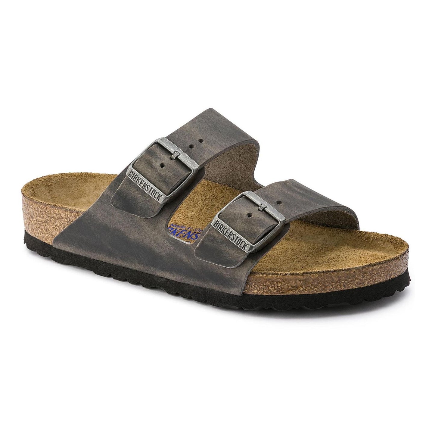 Birkenstock Unisex Arizona Soft Footbed Oiled Leather Iron