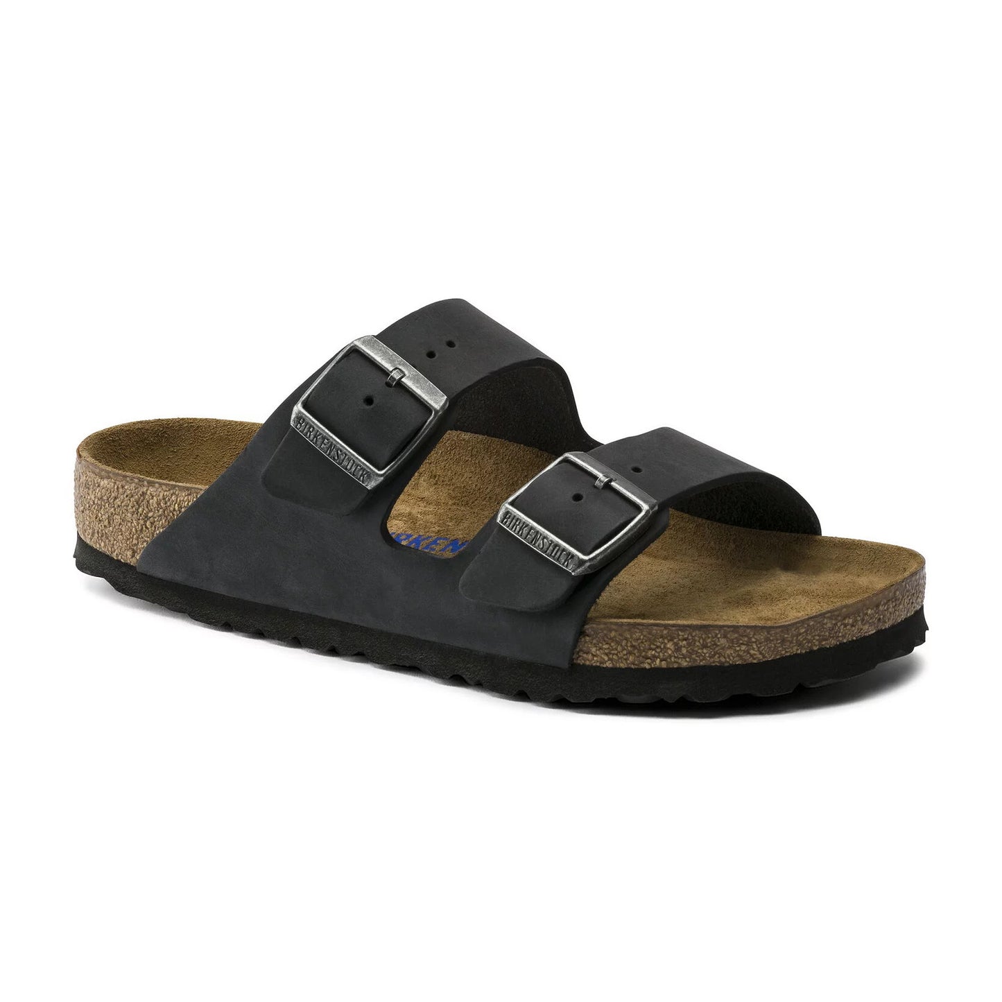 Birkenstock Unisex Arizona Soft Footbed Oiled Leather Sandal - Black