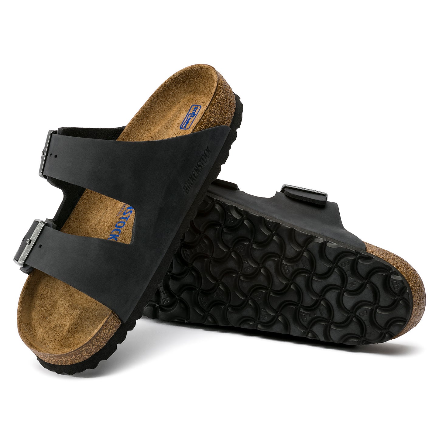 Birkenstock Unisex Arizona Soft Footbed Oiled Leather Sandal - Black
