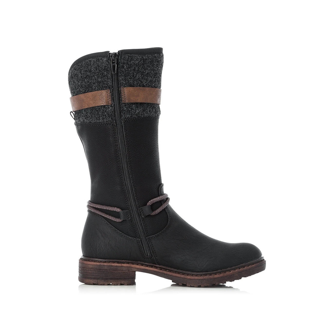 Rieker Women's 94778 Dominika Water Resistant - Black