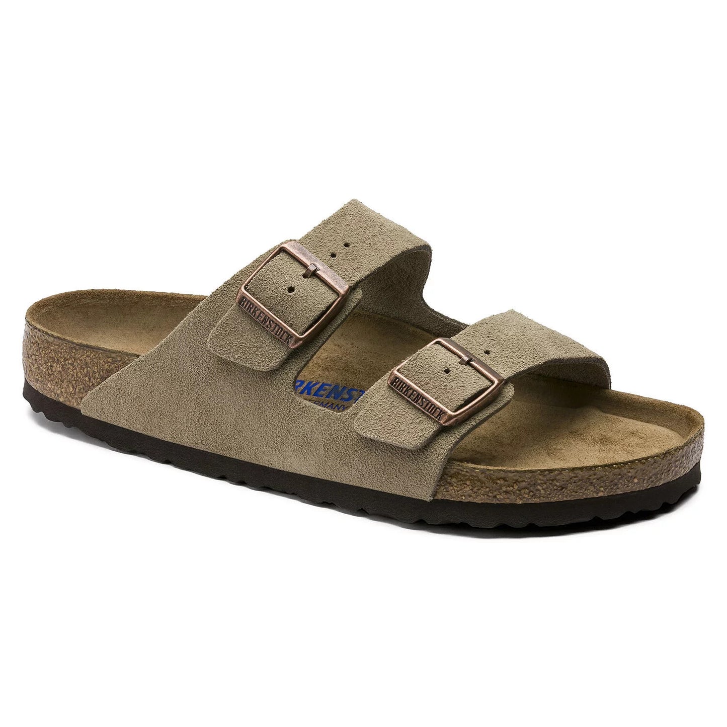 Birkenstock Unisex Arizona Soft Footbed - Taupe Suede