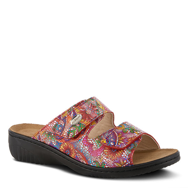 Spring Step Flexus Women's Bellasa Sandal - Red Multi