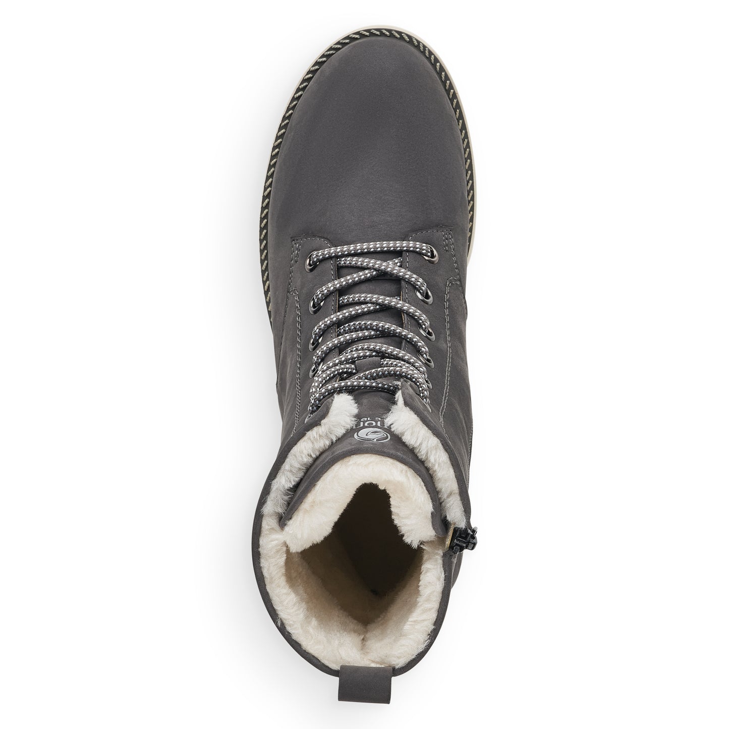 Rieker Women's Samira 76 Water Resistant Boots - Granit/Bianco