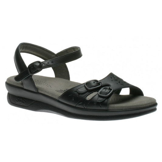 SAS Women's Duo Quarter Strap - Black