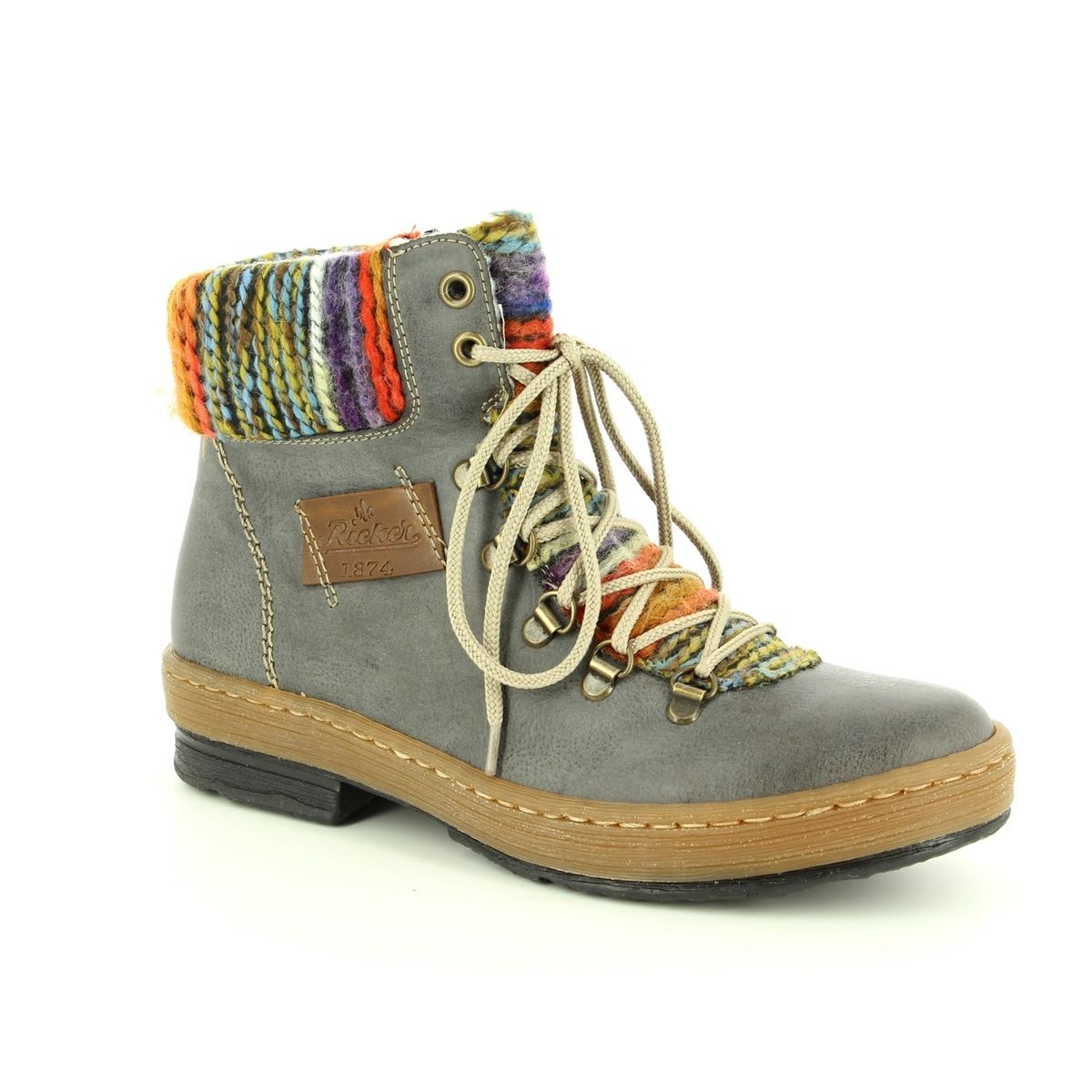 Rieker Women's Z6743 Felicitas 43 - Grey