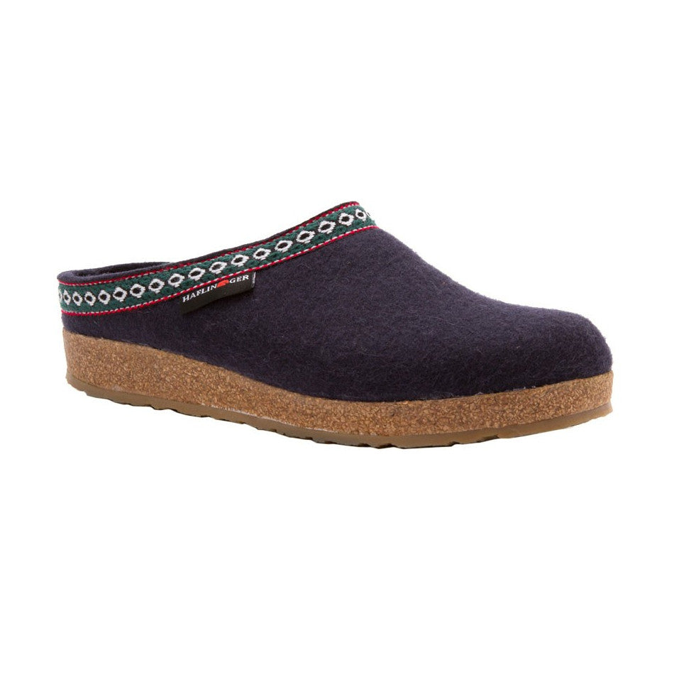 Haflinger Unisex GZ Classic Grizzly Classic Clog - Navy