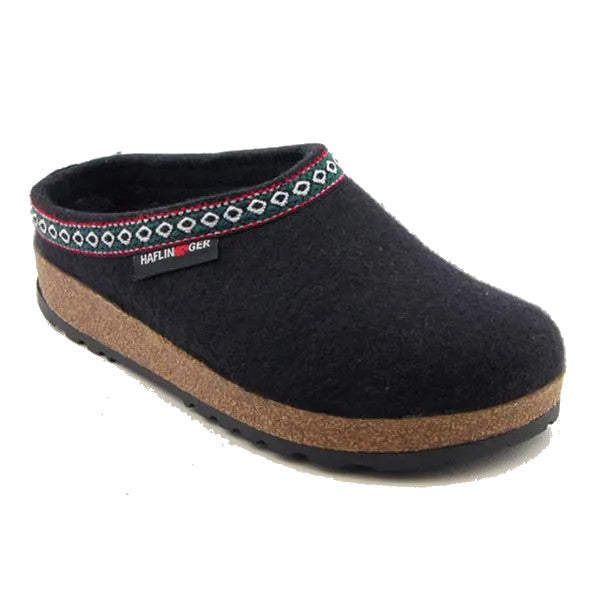 Haflinger Unisex GZ (GZ15) Classic Clog Grizzly - Black