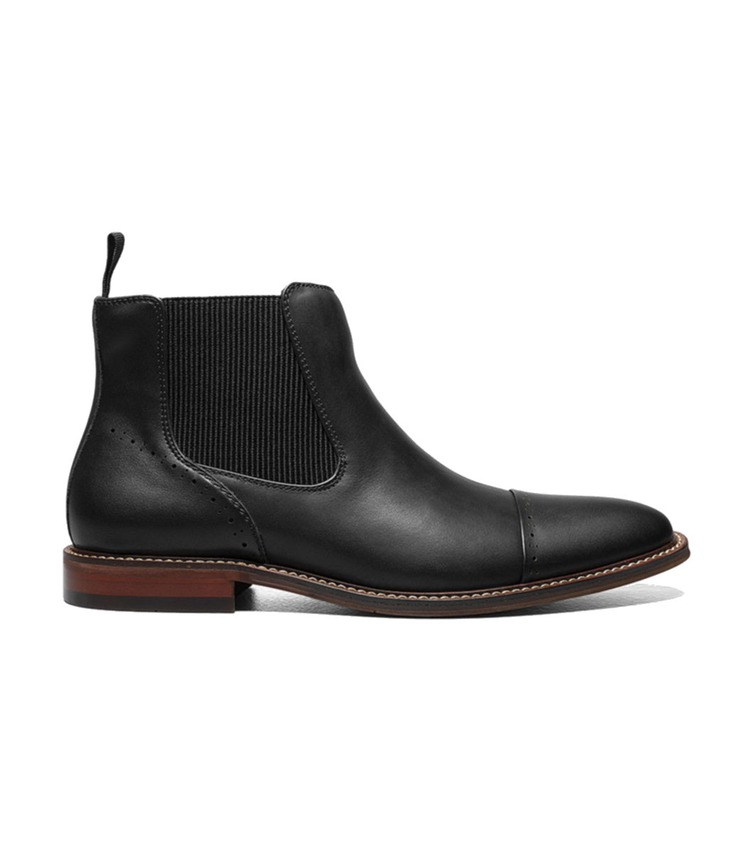 Stacy Adams Men's Maury Cap Toe Chelsea Boot - Black