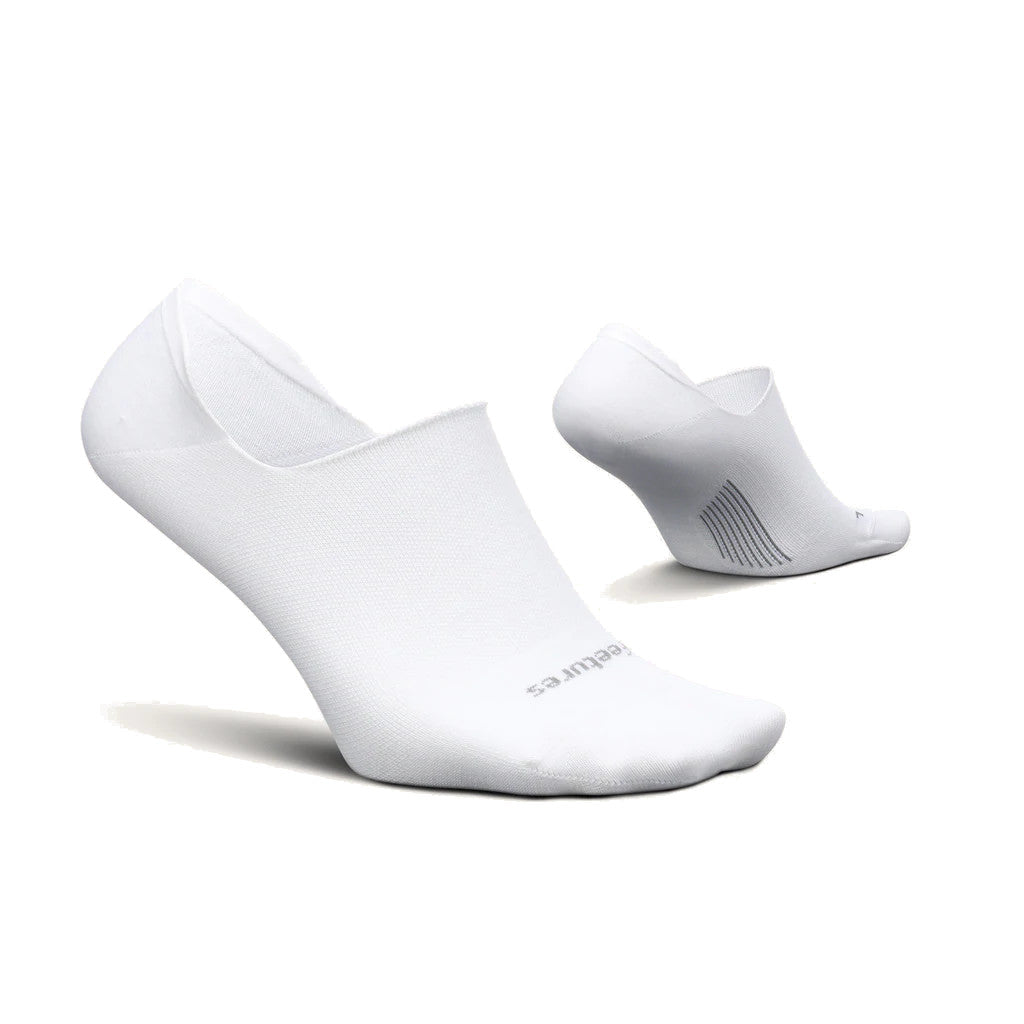 Feetures Women's Ultra Light No Show Socks - White